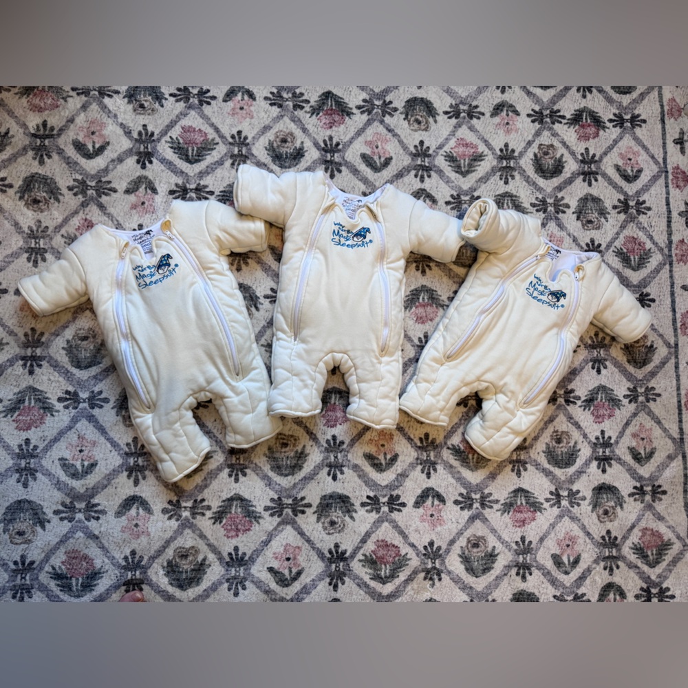 Merlin’s Magic Sleepsuit, Set of 3, Size small (3-6 mo)